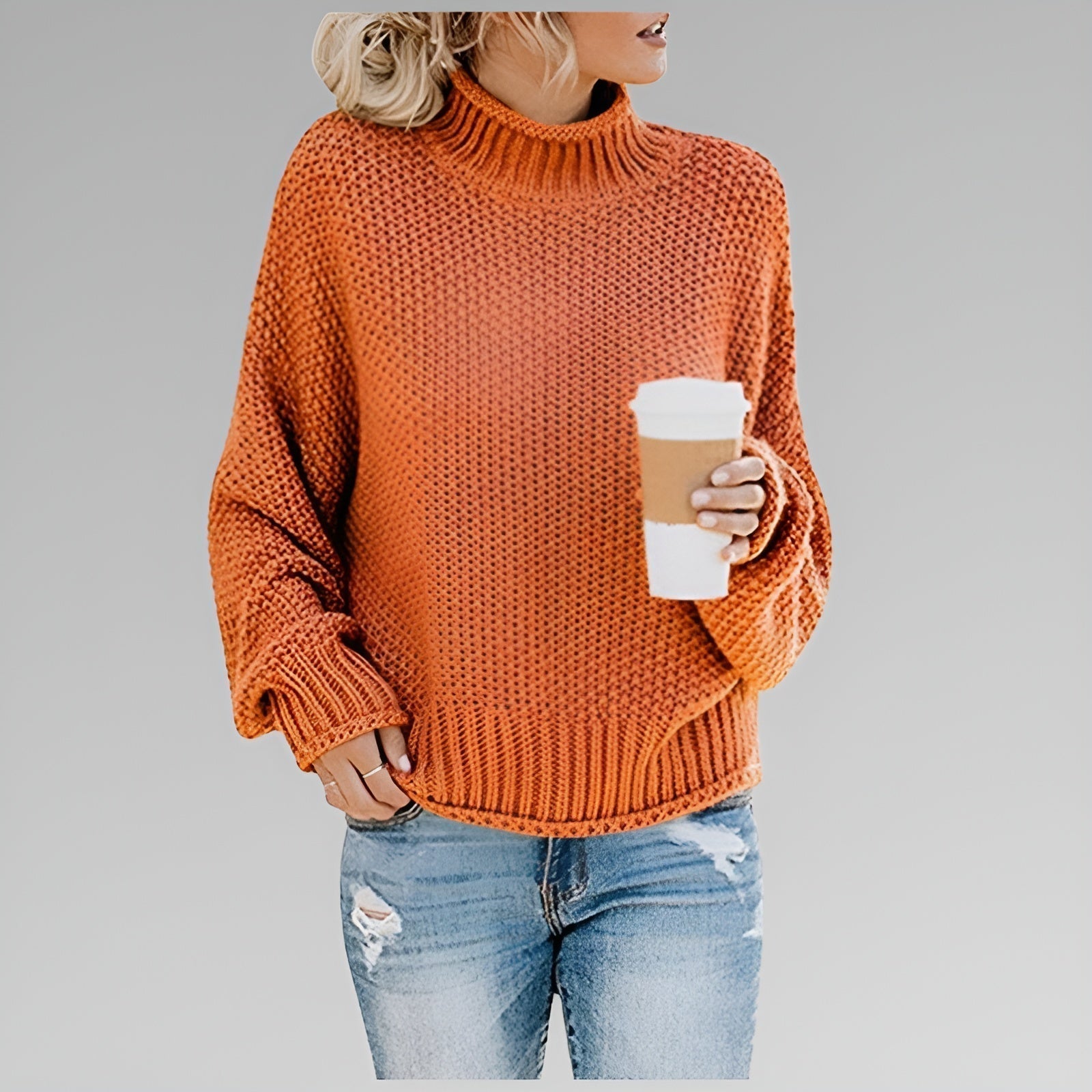 Anna - Classic Cozy Knit Sweater-15547990966645-Mirella Fiore