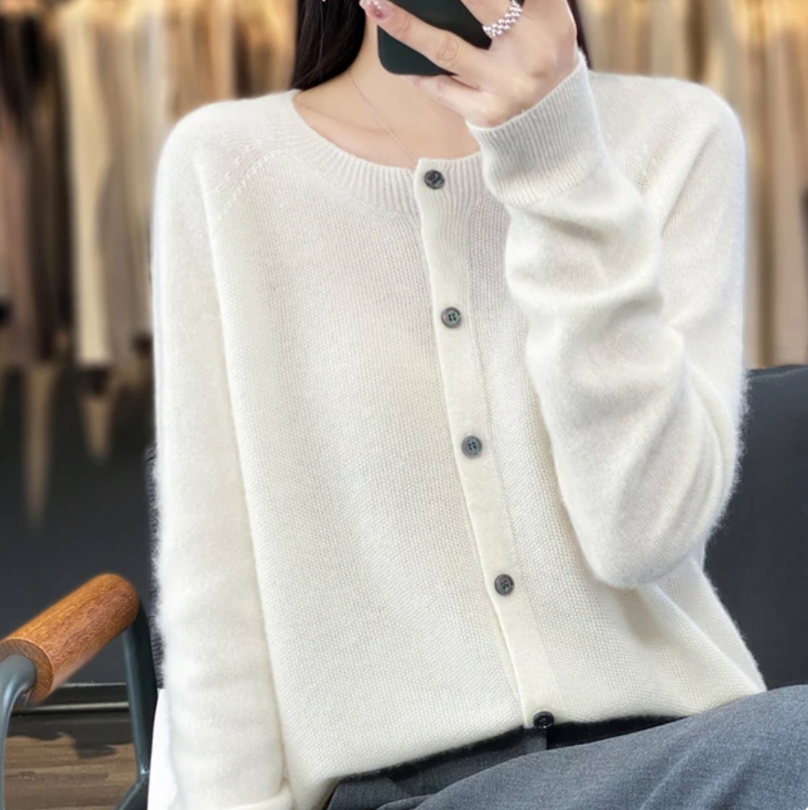 Anna - Merino Wool Cardigans-15544892621173-Mirella Fiore