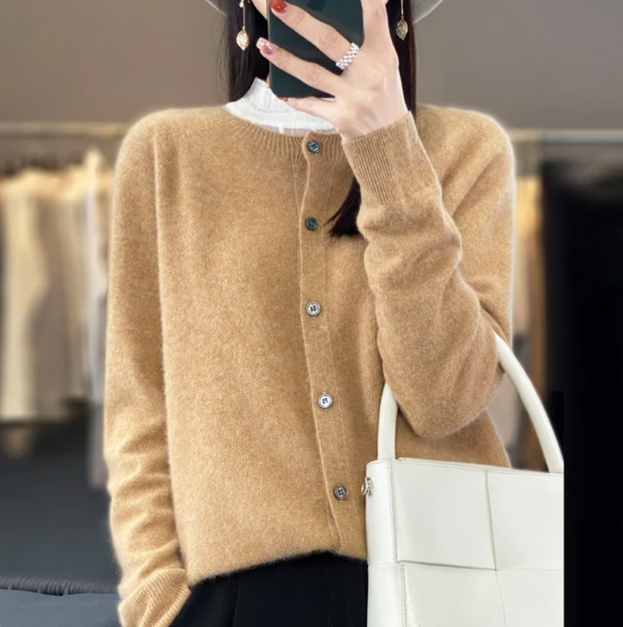 Anna - Merino Wool Cardigans-15544892621173-Mirella Fiore