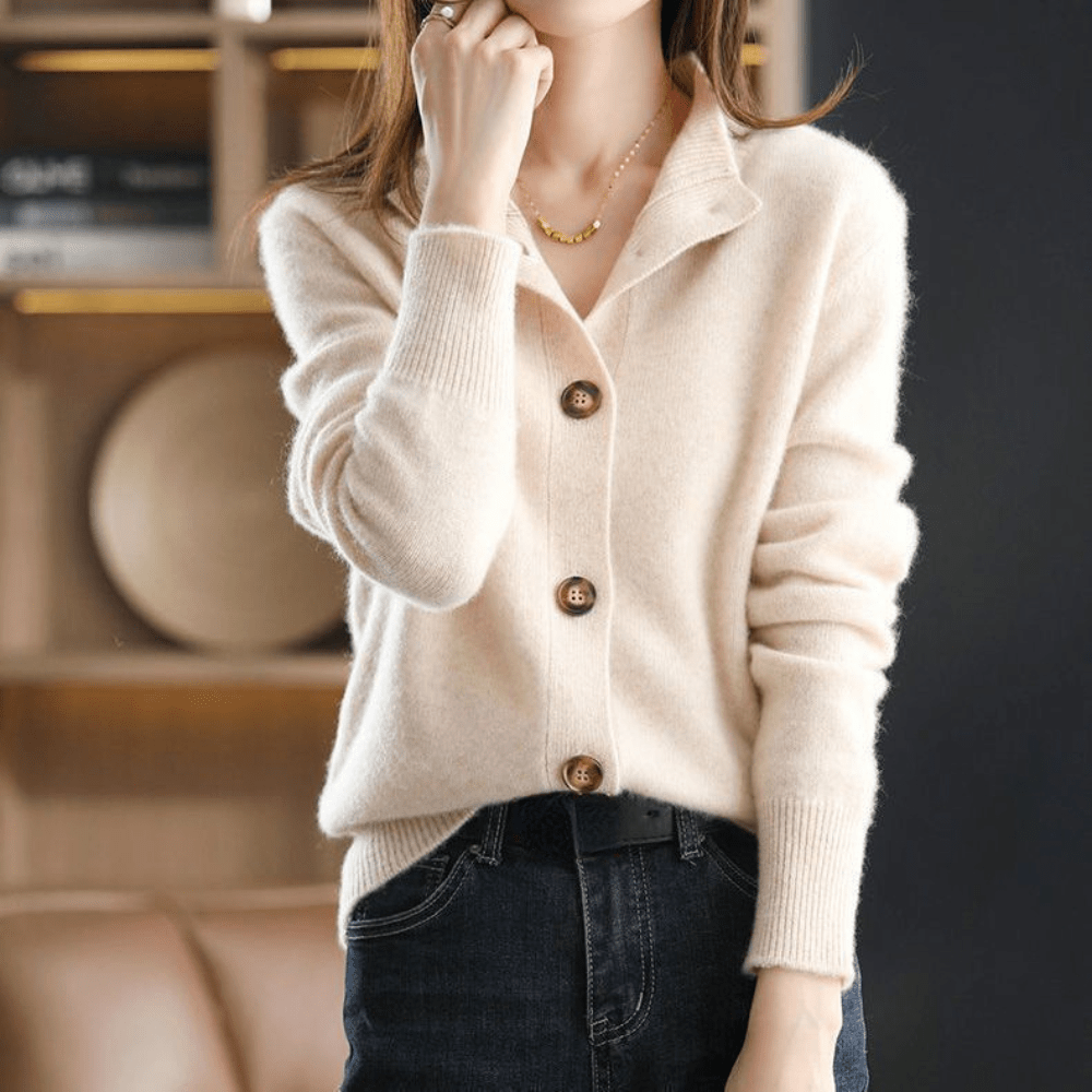 Annie - Knitted Cashmere Gilet-15544892490101-Mirella Fiore