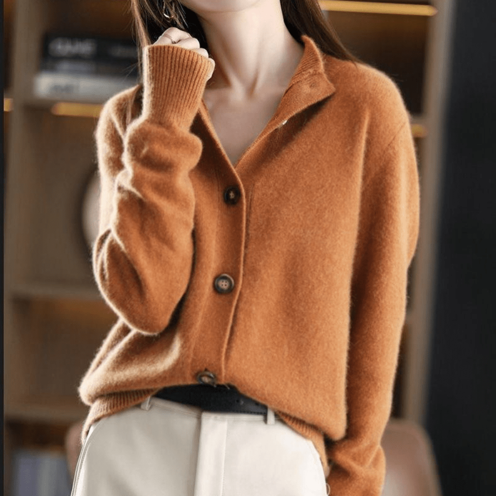 Annie - Knitted Cashmere Gilet-15544892490101-Mirella Fiore
