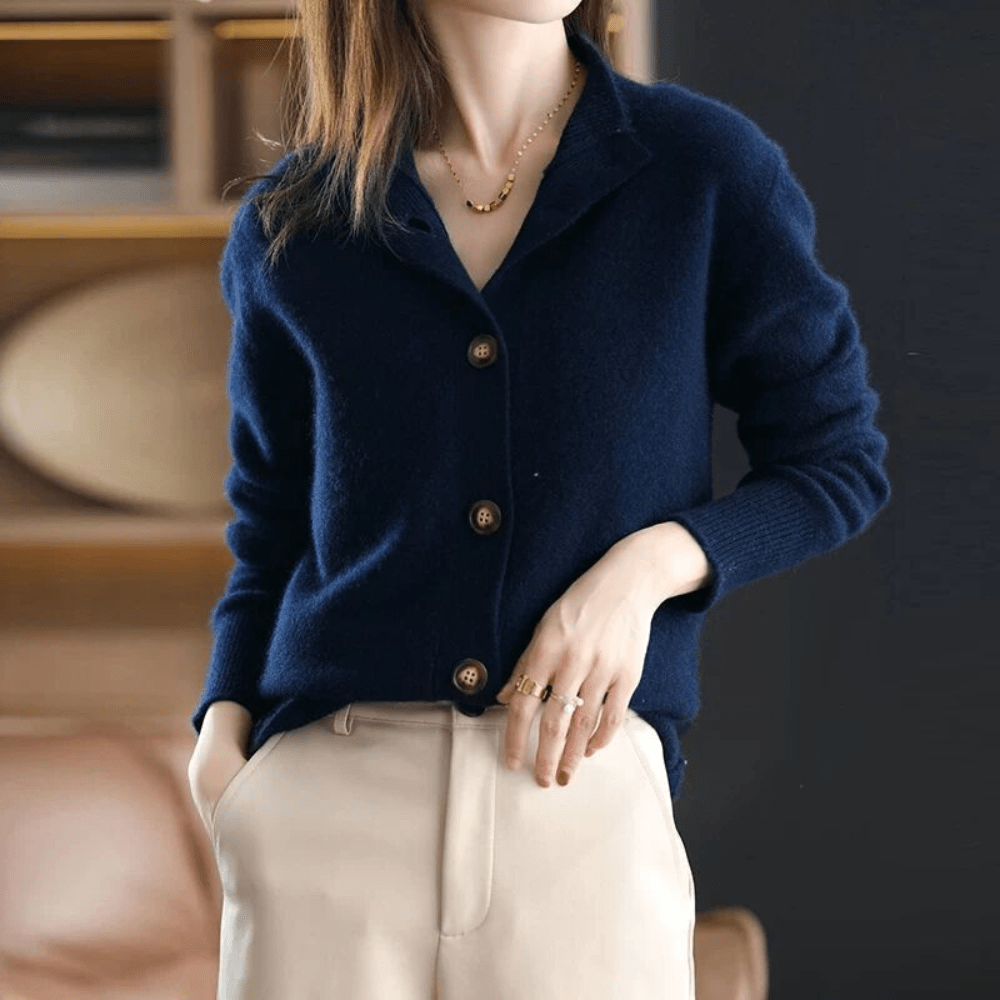 Annie - Knitted Cashmere Gilet-15544892490101-Mirella Fiore