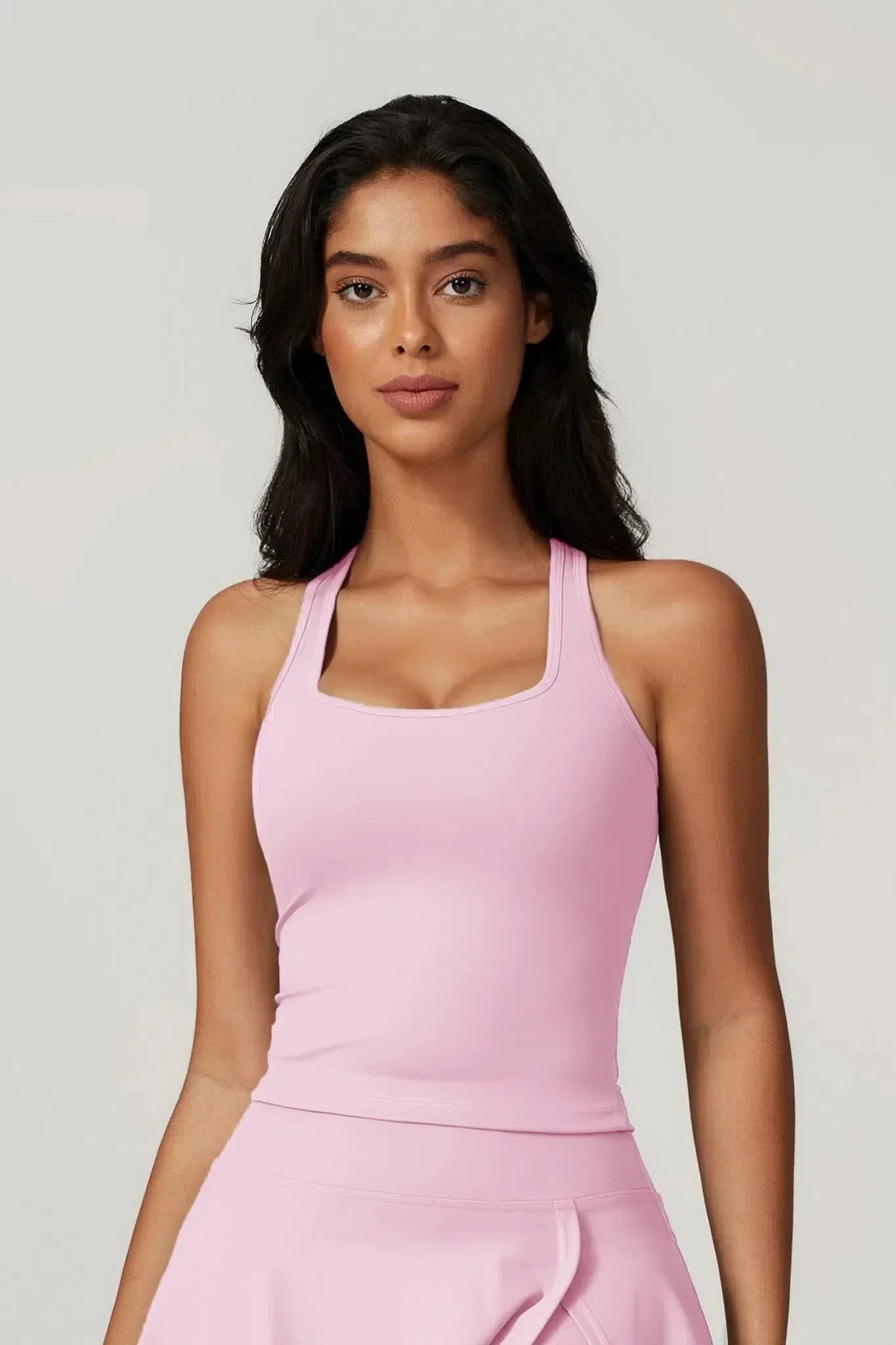 Annika – Square neckline – Sleeveless top-15134026498421-Mirella Fiore
