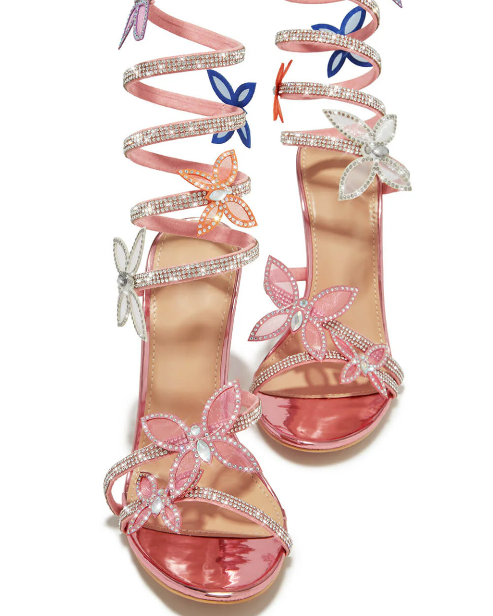 Apolline – Embellished design – Butterfly rhinestone heels-15133957685621-Mirella Fiore