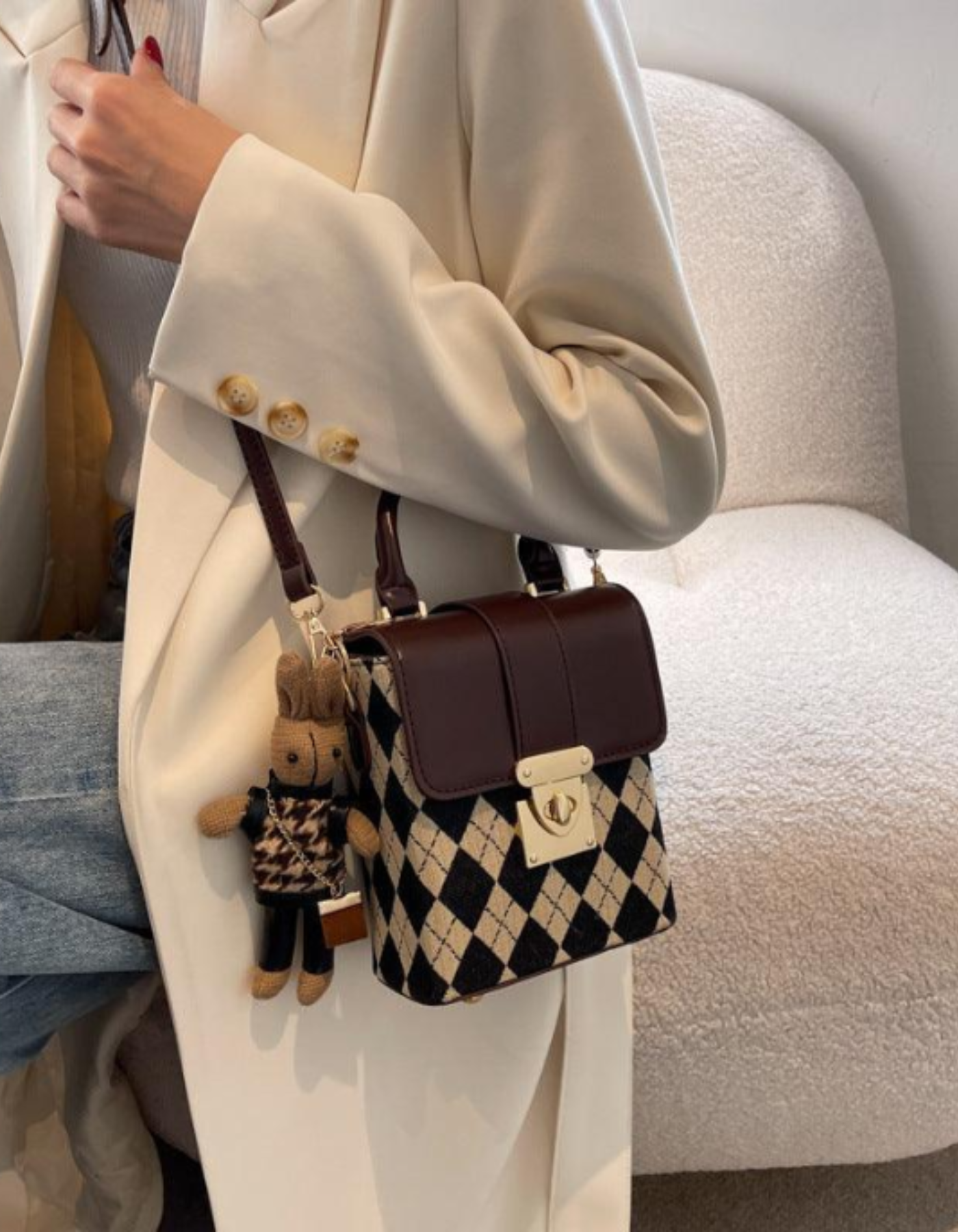 Ardenelle – Argyle flap charm – Crossbody handbag-15209173713269-Mirella Fiore