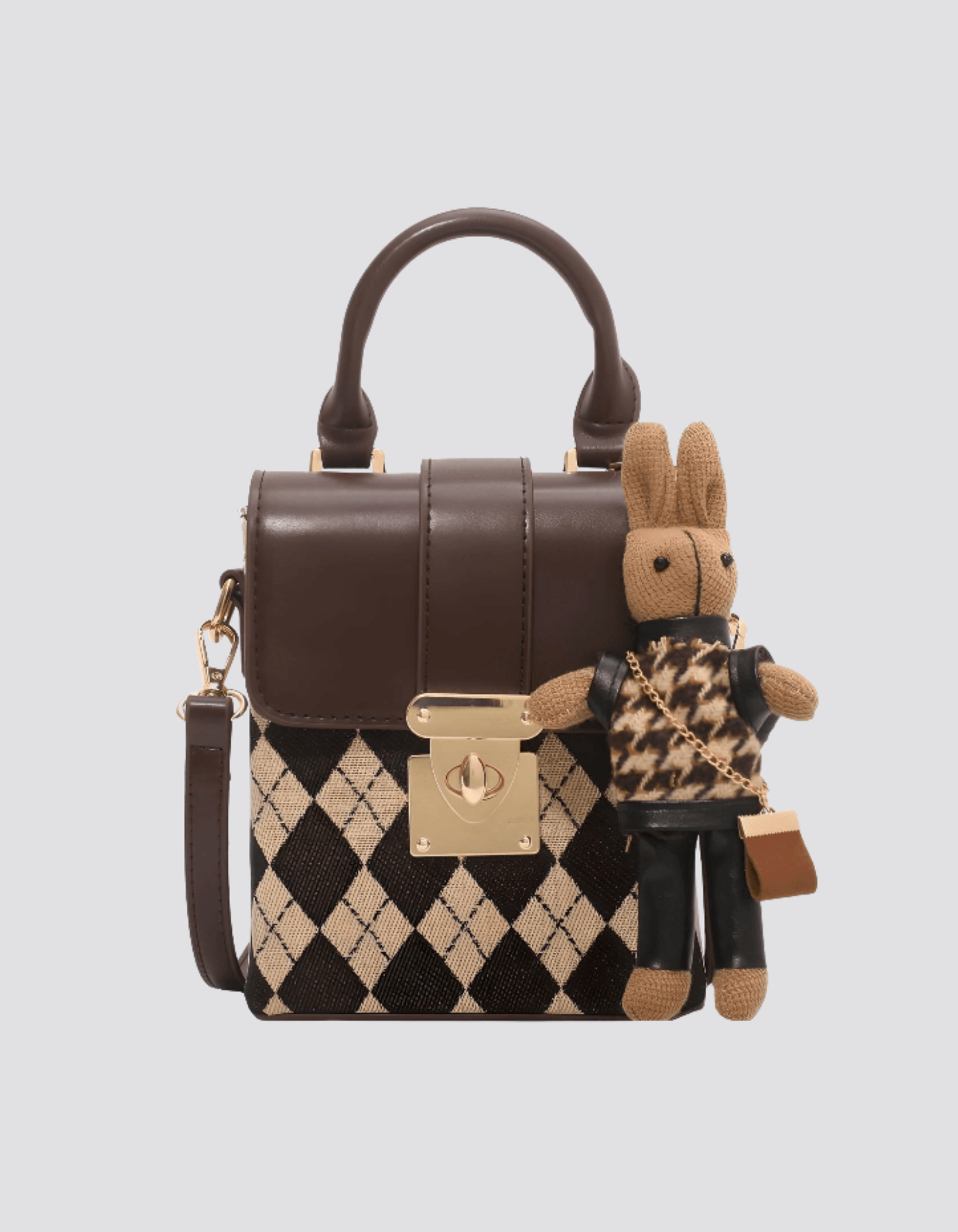 Ardenelle – Argyle flap charm – Crossbody handbag-15209173713269-Mirella Fiore