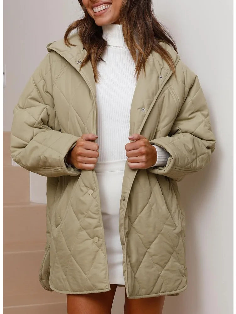 Aria - Quilted Oversized Hooded Coat-15550920196469-Nancy & Mae Savannah
