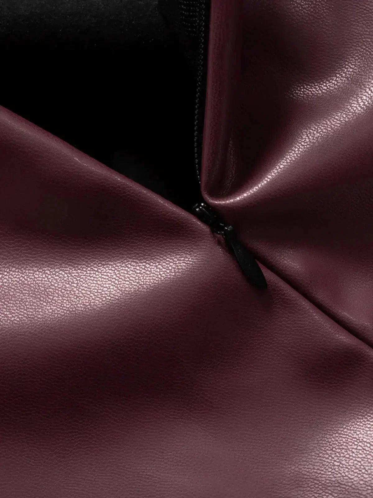 Arietta – Asymmetrical hemline – Faux leather top-15133677126005-Nancy & Mae Savannah