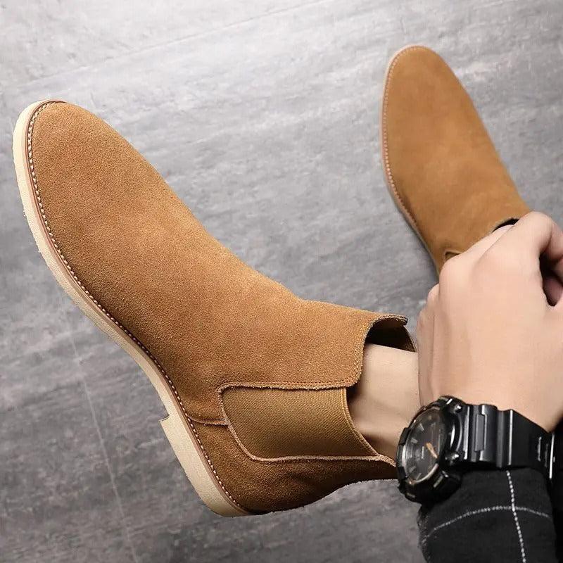 Armendo - Suede Chelsea Boots-15550769922421-Nancy & Mae Savannah