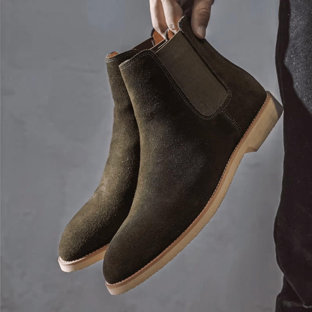 Armendo - Suede Chelsea Boots-15550769922421-Nancy & Mae Savannah