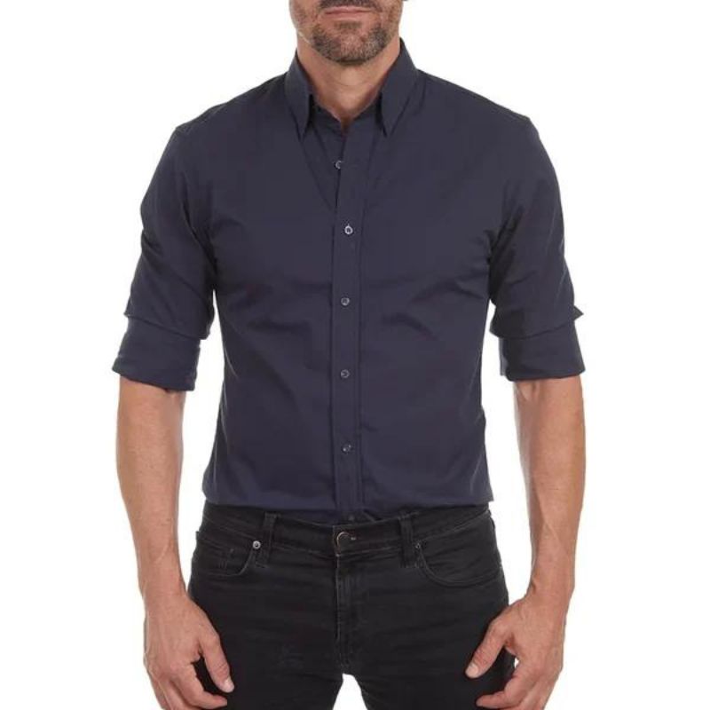 Aston - Wrinkle Free Shirt With Zip-15553985741173-Nancy & Mae Savannah