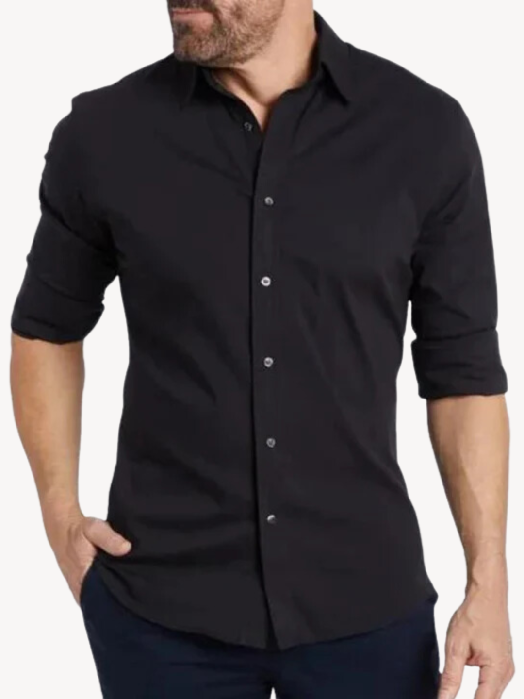 Aston - Wrinkle Free Shirt With Zip-15553985741173-Nancy & Mae Savannah