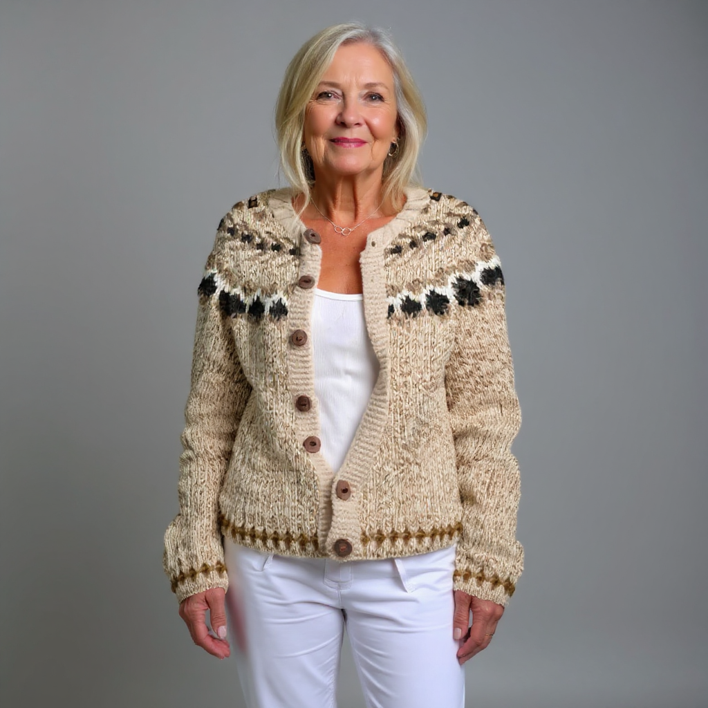 Aubree - Vintage Icelandic Cardigan-15531113578869-Mirella Fiore