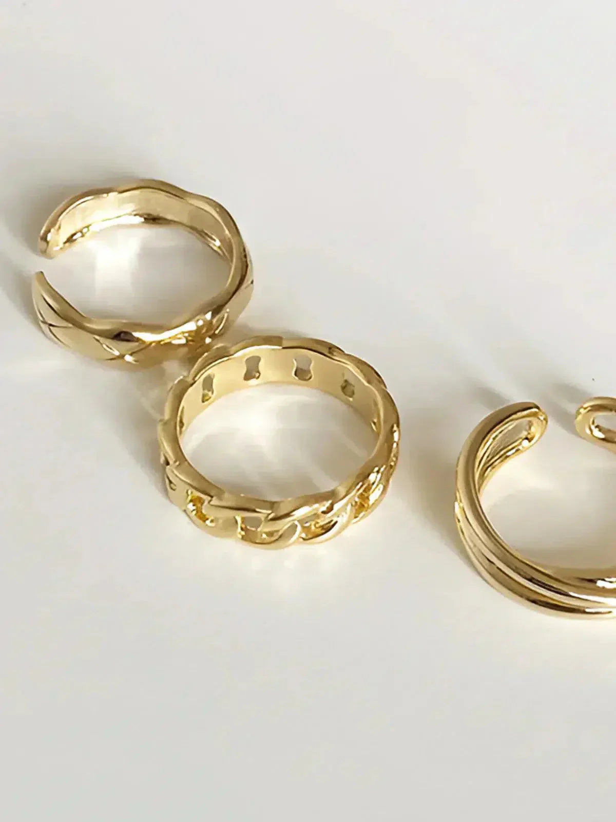 Auriane – Twisted design – Hoop ring trio-15227807334773-Mirella Fiore