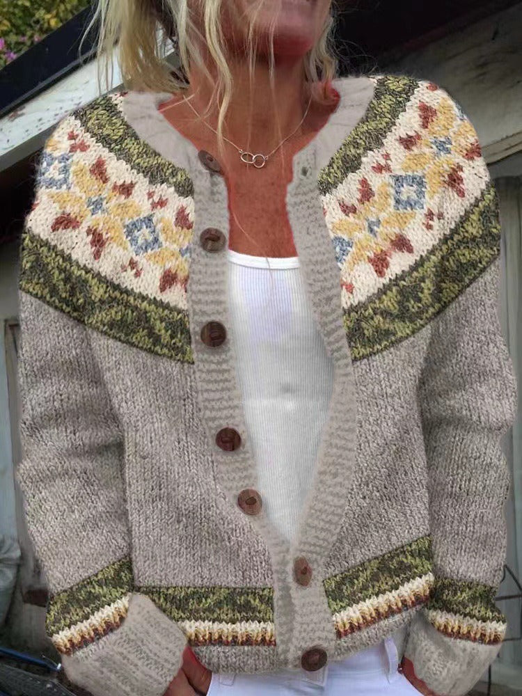 Autumn - Vintage Icelandic Cardigan-15531112989045-Mirella Fiore