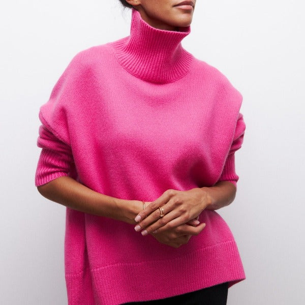 Avery - High Neck Pullover-15544892522869-Mirella Fiore