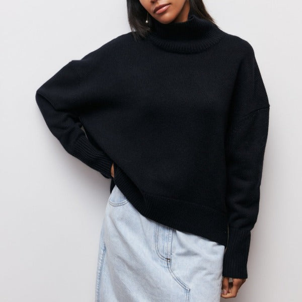Avery - High Neck Pullover-15544892522869-Mirella Fiore