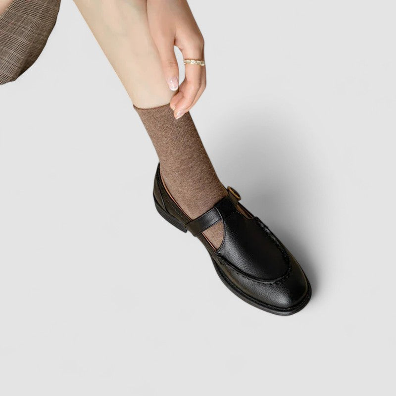 Avery – Orthopaedic Square-Toe Mary Jane Shoes-15519662145909-Mirella Fiore