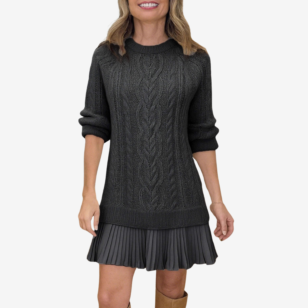 BEA - Knitted Sweater Dress-15519827067253-Nancy & Mae Savannah