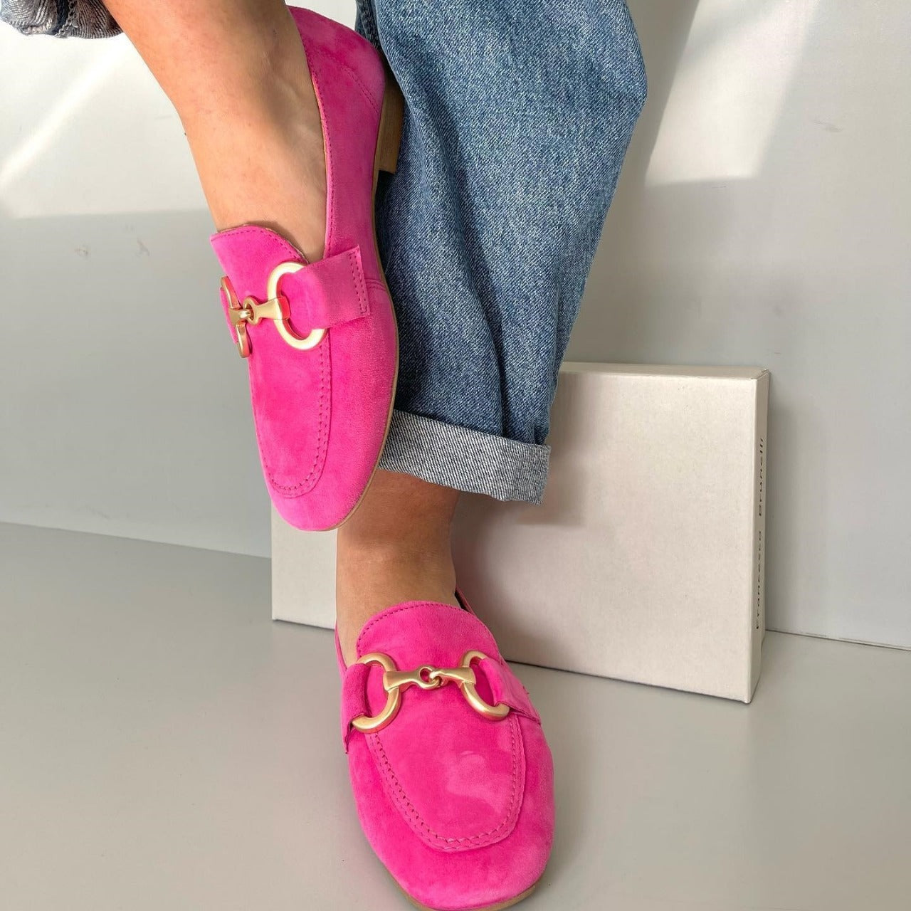 Belinda - Chic Loafers With Gold Detail-15551043469685-Mirella Fiore