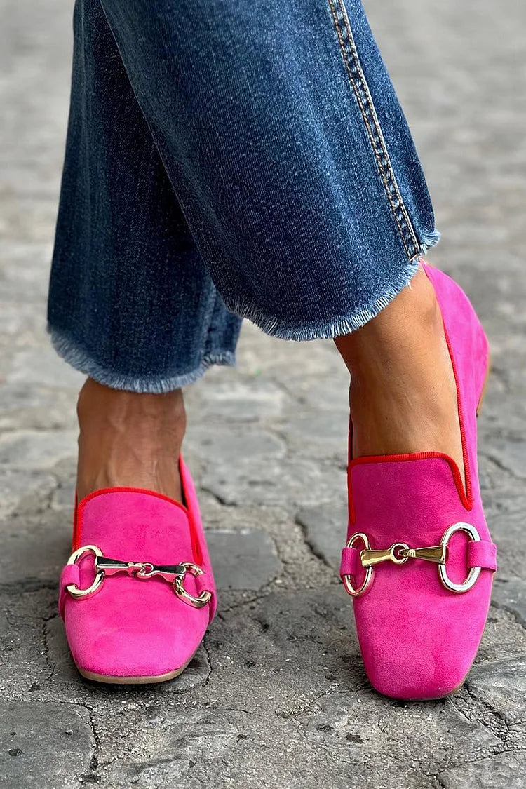 Bella - Fluorescent Loafer With Metal Detail-15551040127349-Mirella Fiore