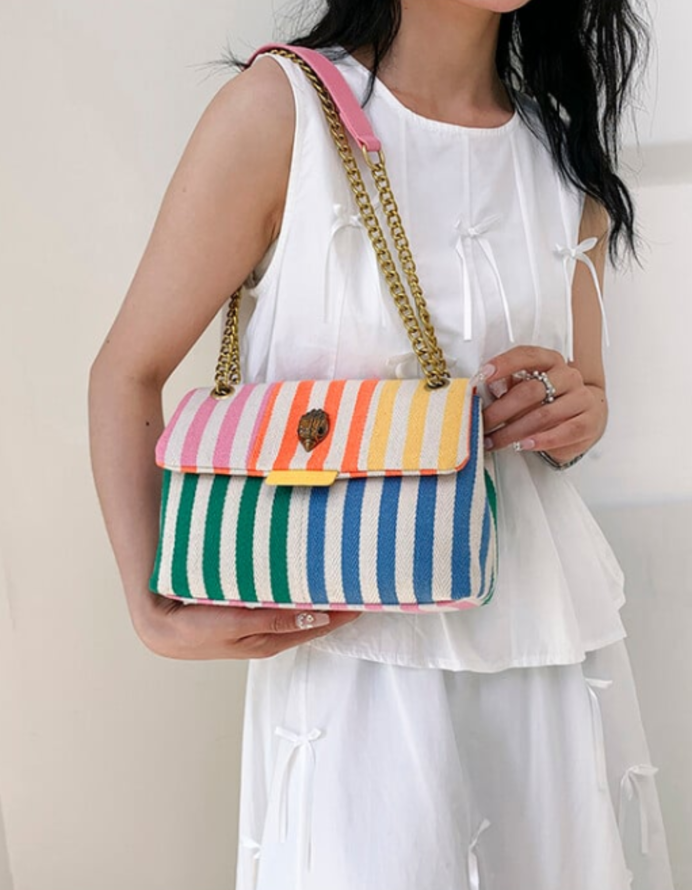 Bellanima – Vibrant striped weave – Shoulder bag-15133817602421-Mirella Fiore
