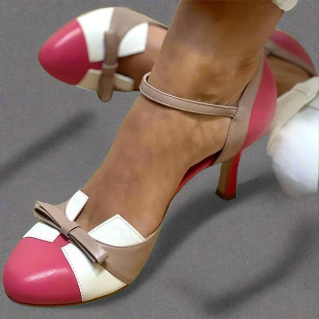 Bellarosa - Colorful sandals with bow and strap, round toe-15530389700981-Mirella Fiore