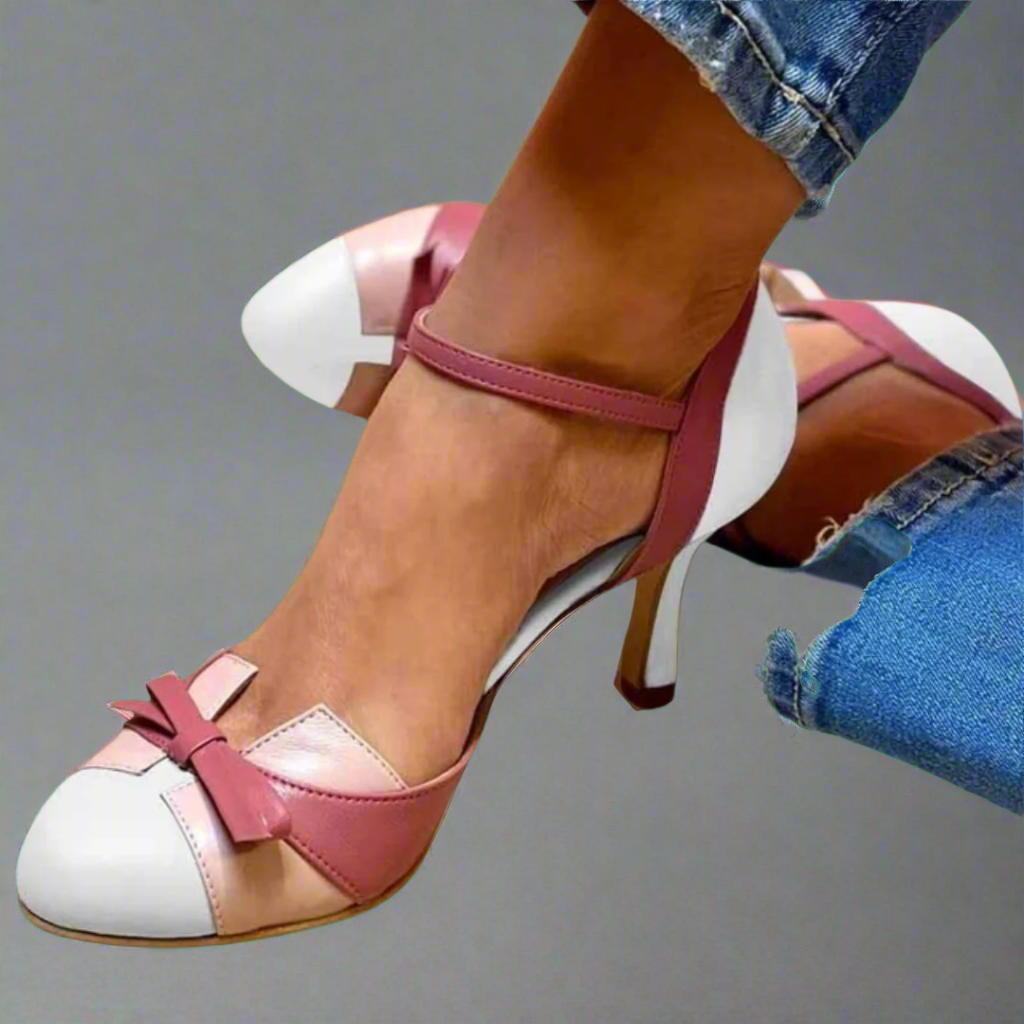 Bellarosa - Colorful sandals with bow and strap, round toe-15530389700981-Mirella Fiore