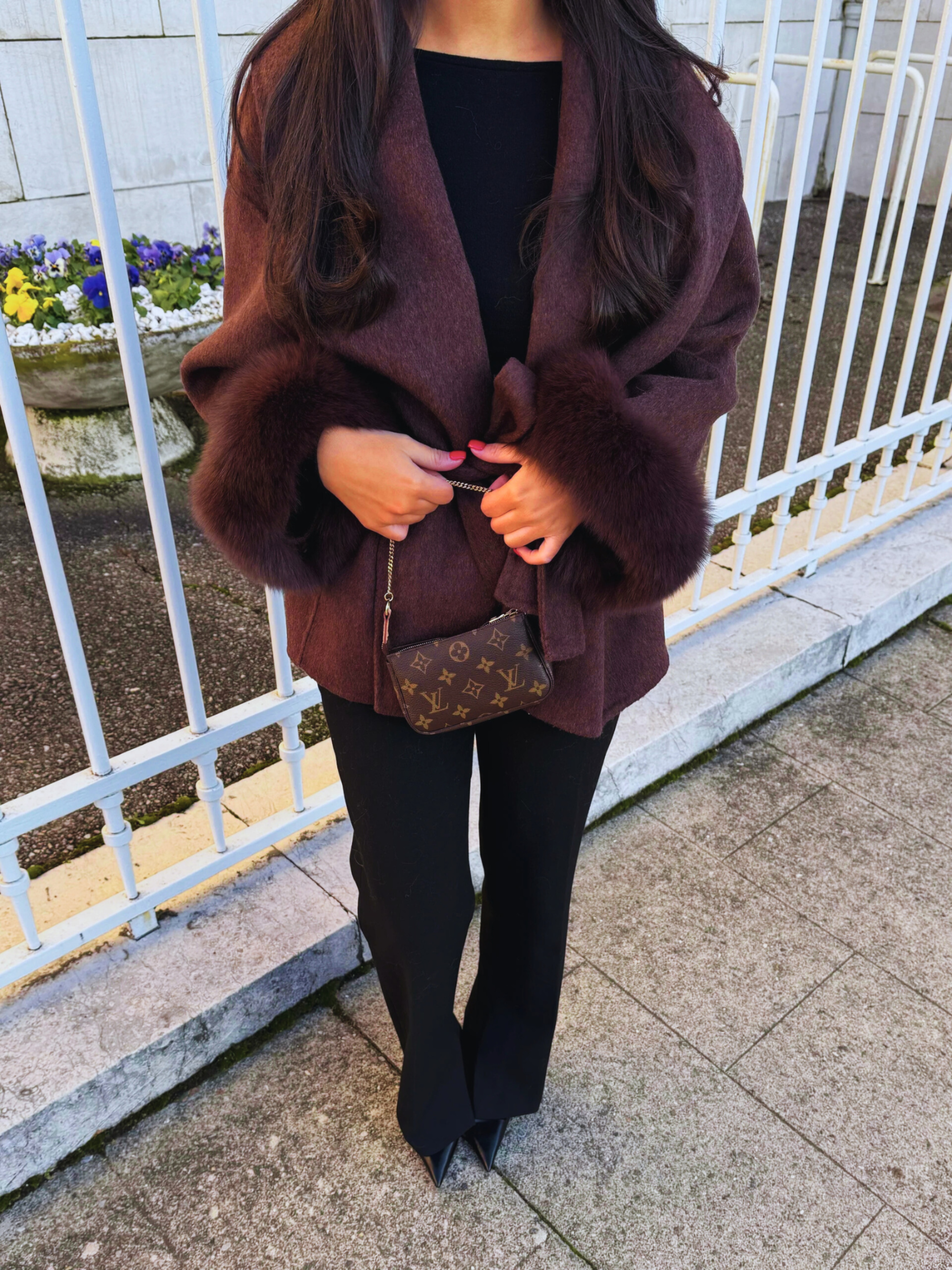 Bellavène – Elegant silhouette – Belted faux fur coat-15349796110709-Mirella Fiore