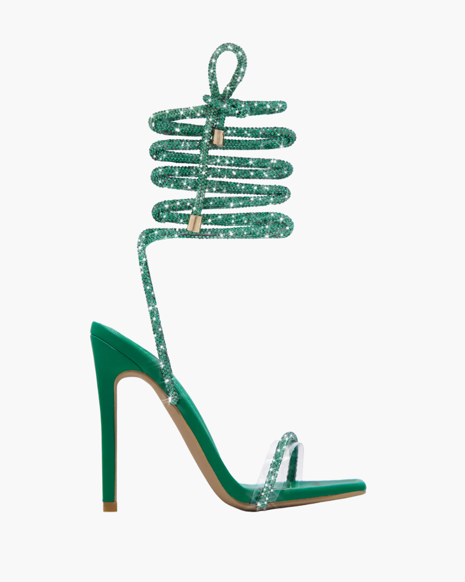 Bellezza – Embellished straps – Lace-up stiletto heels-15133991403893-Mirella Fiore