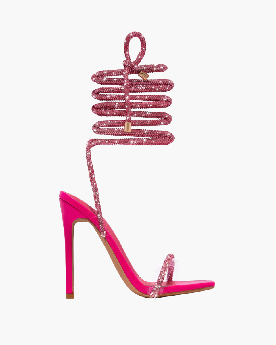 Bellezza – Embellished straps – Lace-up stiletto heels-15133991403893-Mirella Fiore