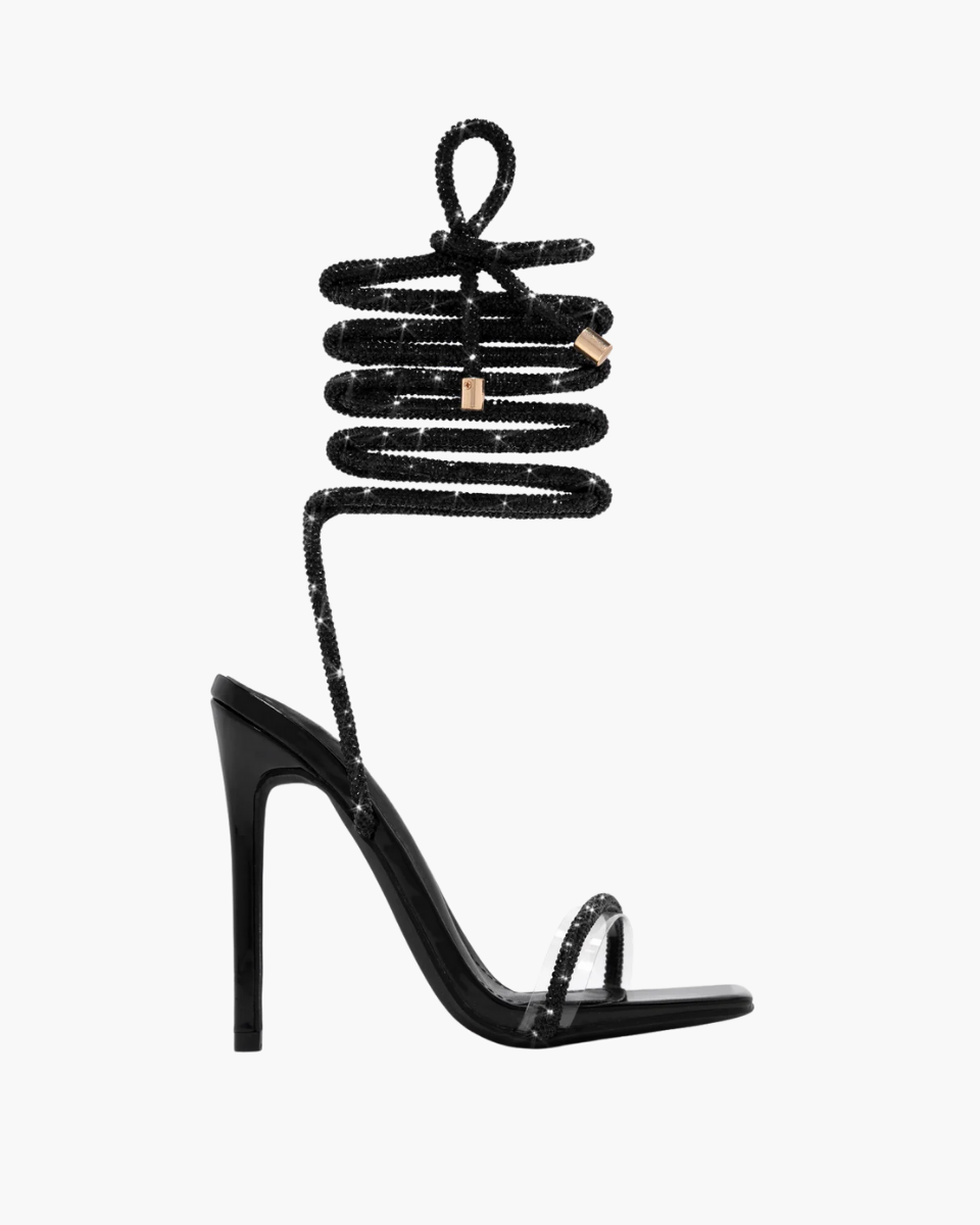 Bellezza – Embellished straps – Lace-up stiletto heels-15133991403893-Mirella Fiore
