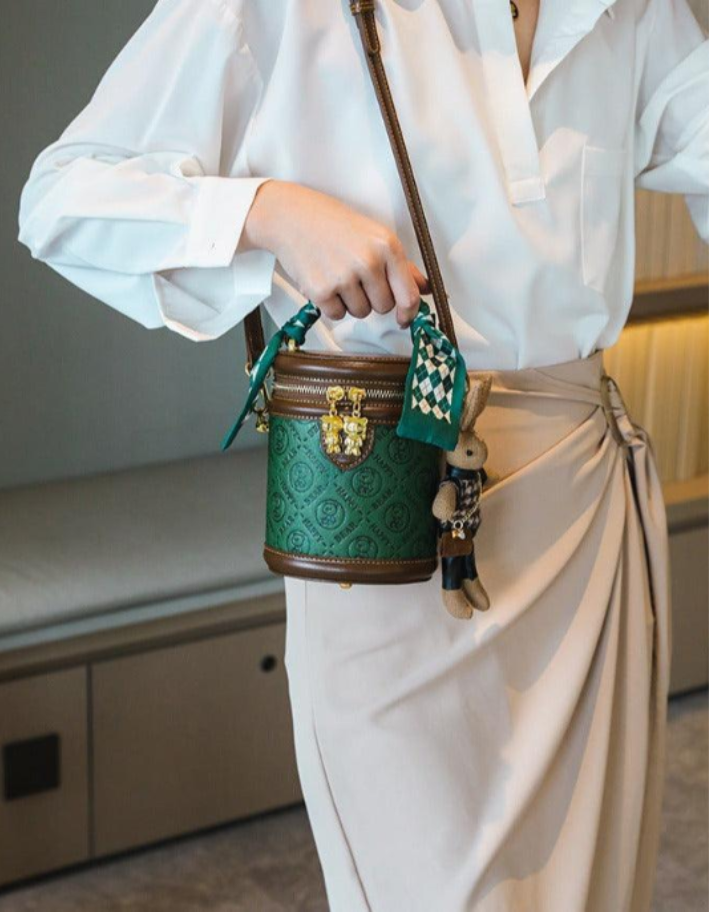 Belloretta – Monogram bunny detail – Crossbody handbag-15209173778805-Mirella Fiore