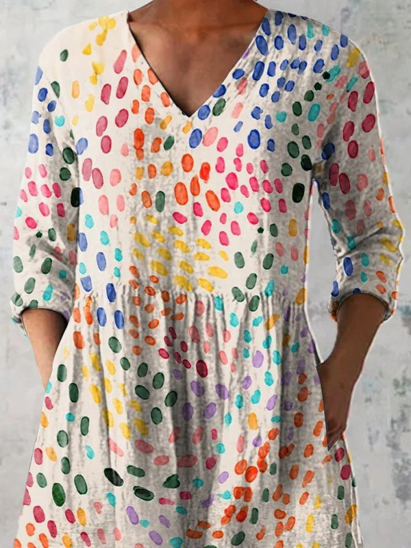 Bernadette - Long V-Neck Shirt-15550825005429-Mirella Fiore