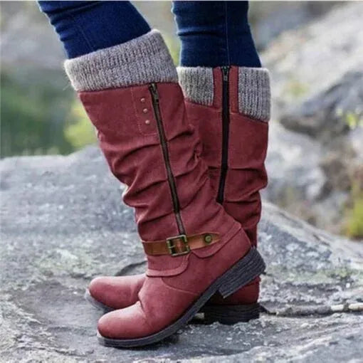 Beverly - Leather Boots-15548991668597-Nancy & Mae Savannah