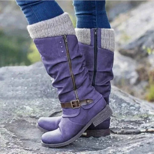 Beverly - Leather Boots-15548991668597-Nancy & Mae Savannah