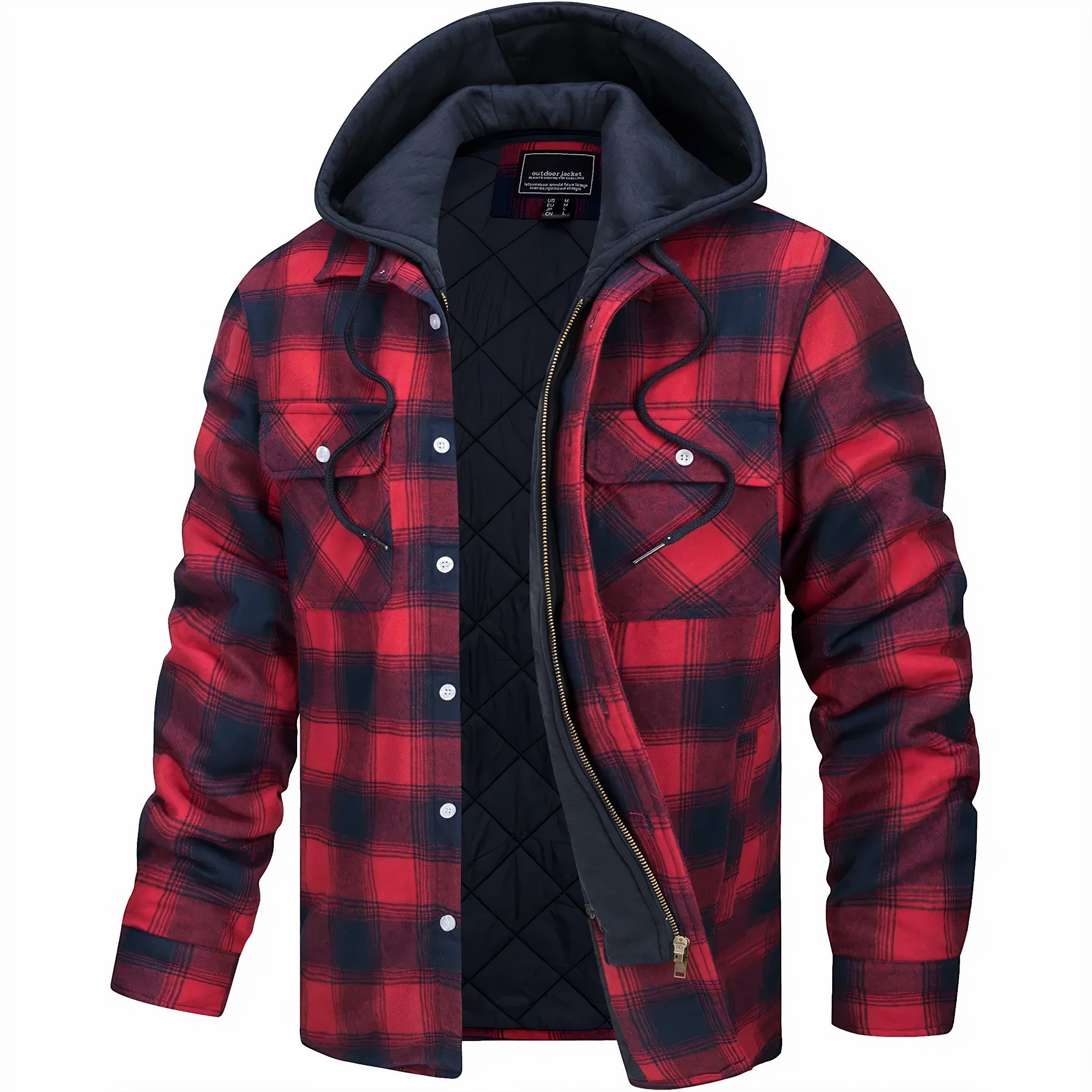 Bill - Quilted Hoodie-15553361674613-Mirella Fiore