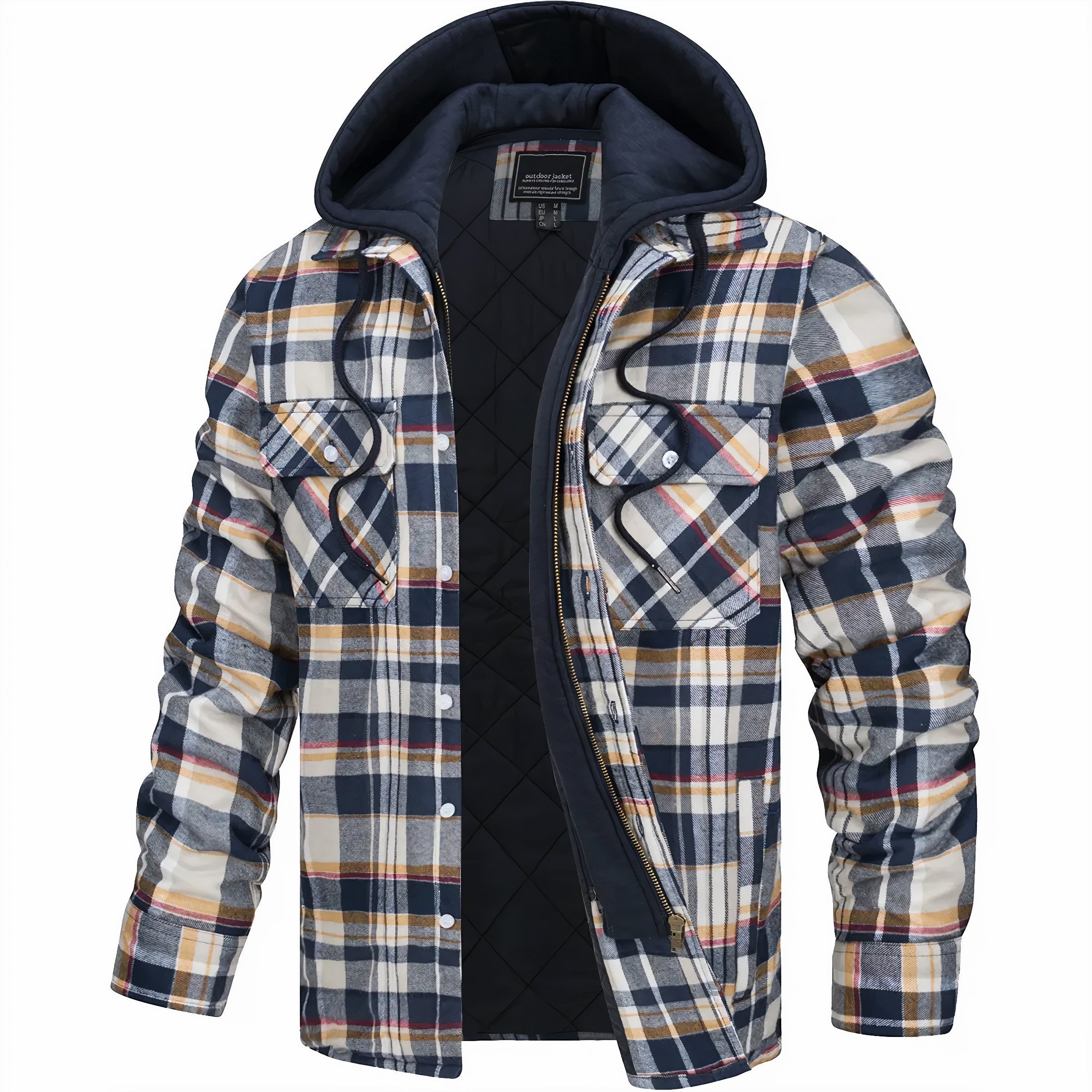 Bill - Quilted Hoodie-15553361674613-Mirella Fiore