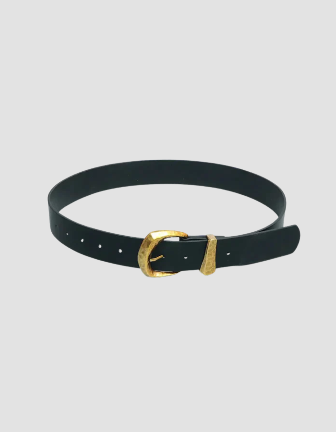 Calista – Sleek black finish – Faux leather belt-15133536125301-Mirella Fiore