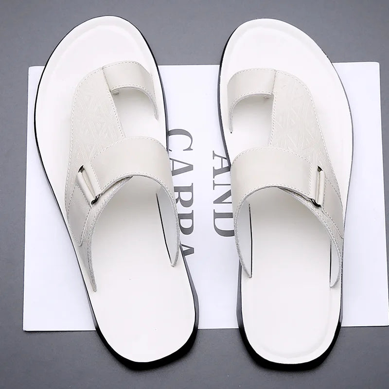 Callen Luxe - Bare Leather Sandals-15547822801269-Mirella Fiore