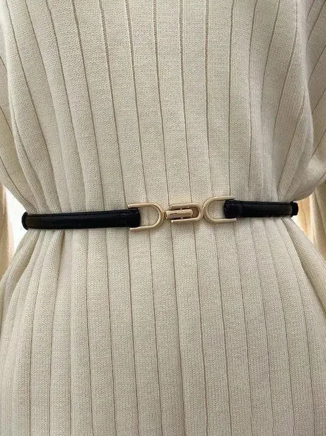 Calyx – Slim adjustable fit – Leather belt-15133536223605-Mirella Fiore