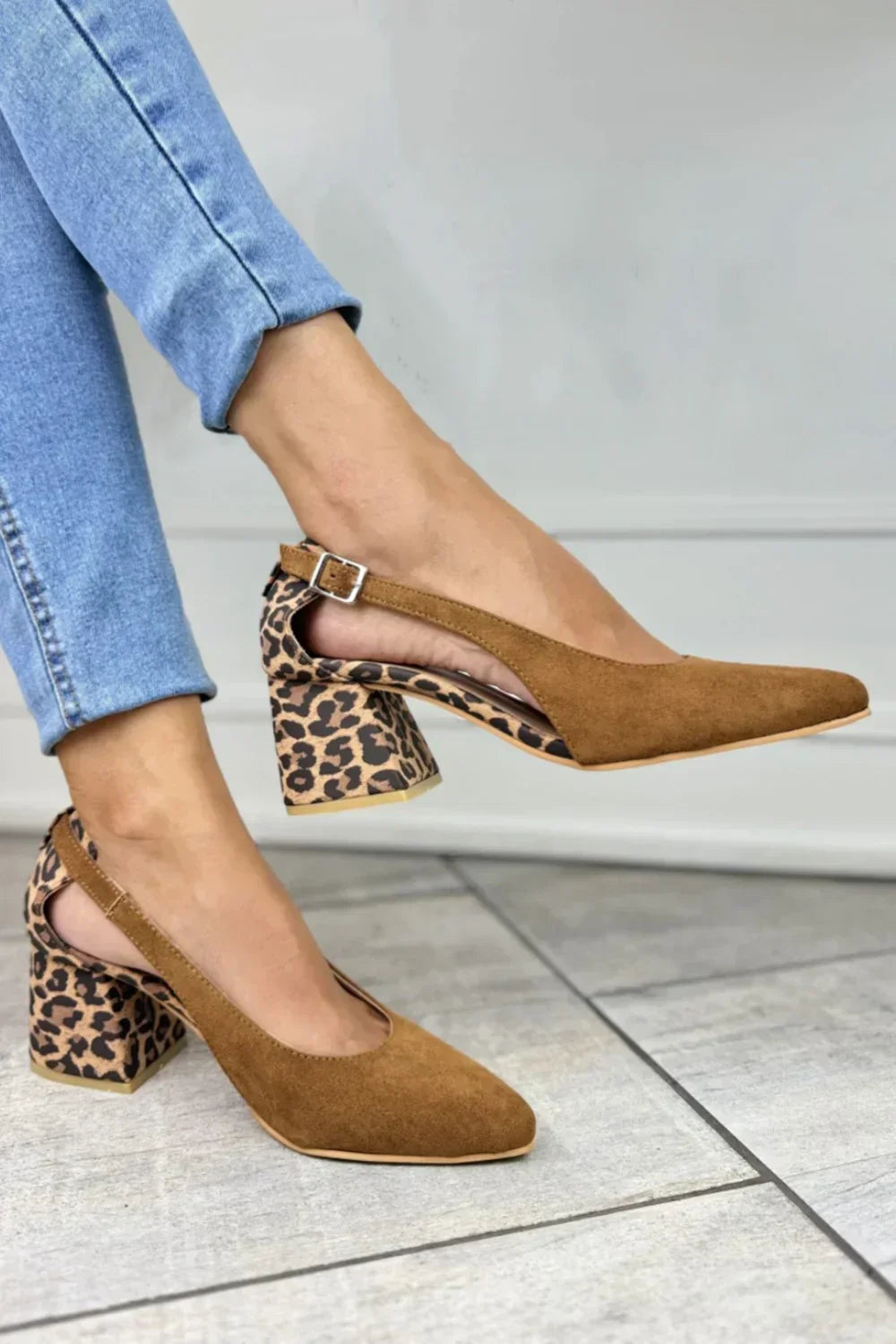Camila - Leopard Print Heel Slingbacks-15551040061813-Mirella Fiore