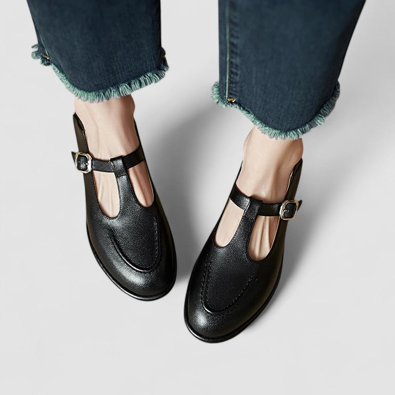 Camila – Orthopaedic Mary Jane Low Heel Shoes-15519662211445-Mirella Fiore