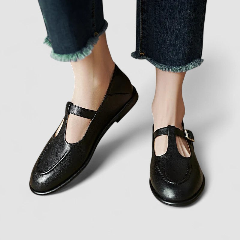 Camila – Orthopaedic Mary Jane Low Heel Shoes-15519662211445-Mirella Fiore