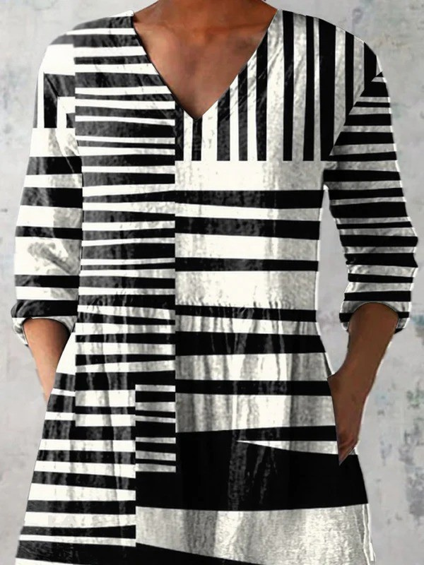 Capri - Long V-Neck Shirt-15550824972661-Mirella Fiore