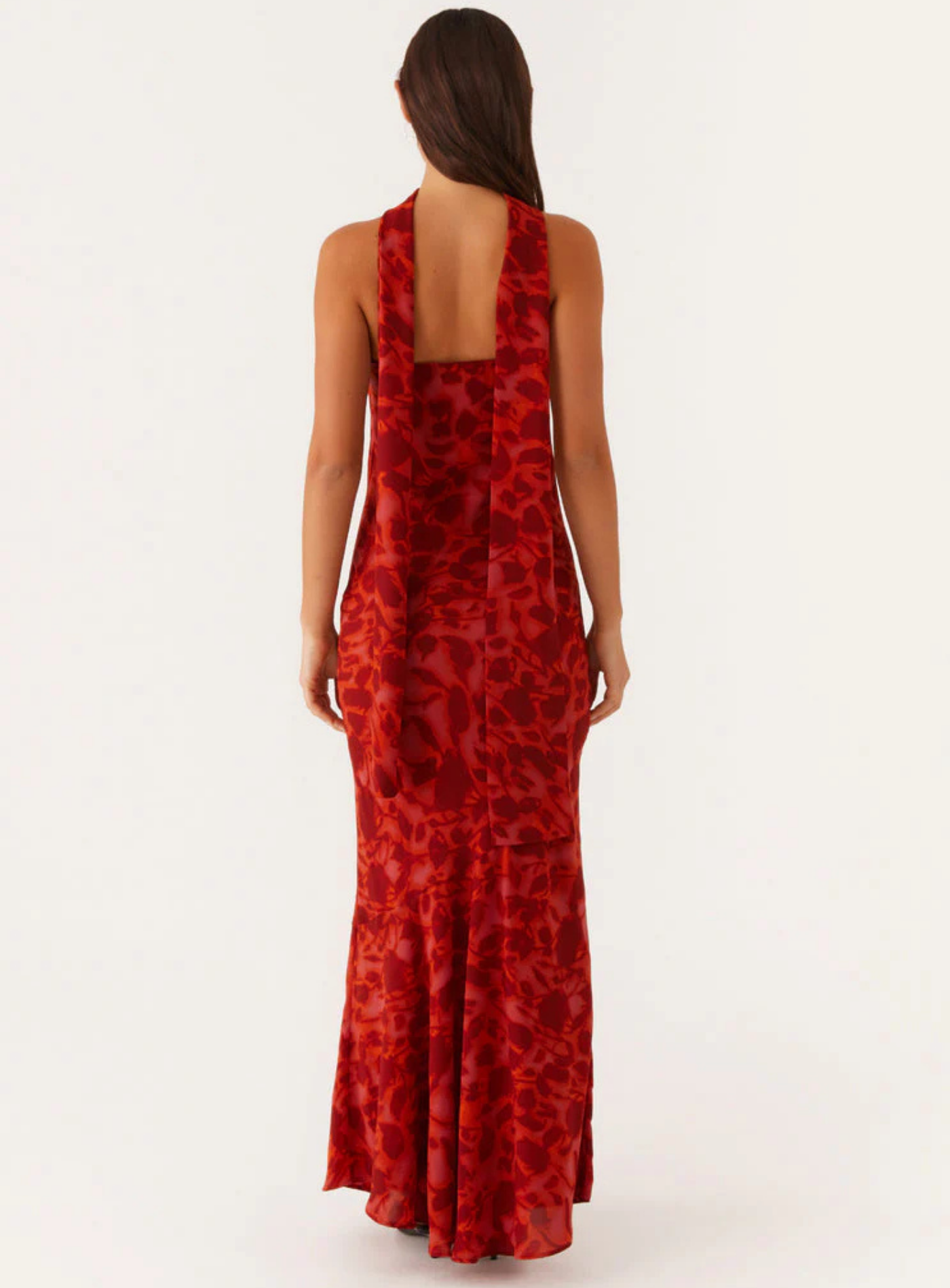 Carina – Elegant scarf detail – Strapless maxi dress-15260612198773-Mirella Fiore