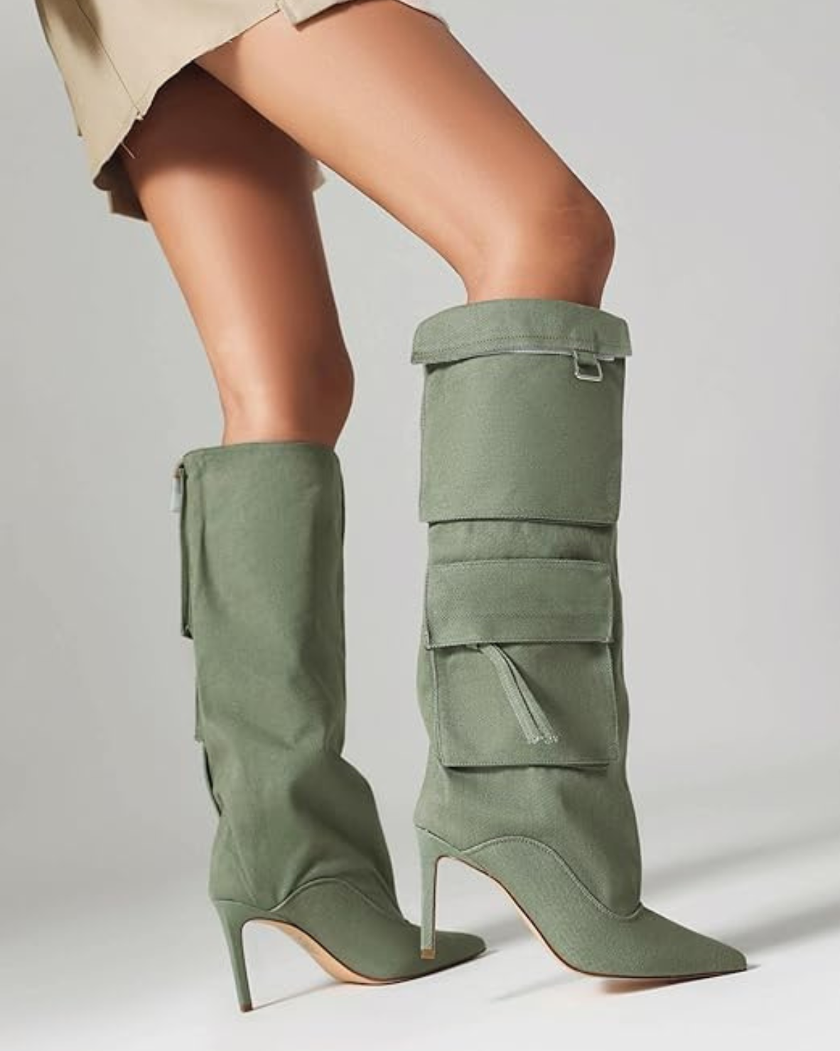 Carmella – Pointed toe – Knee-high denim boots-15133957161333-Mirella Fiore