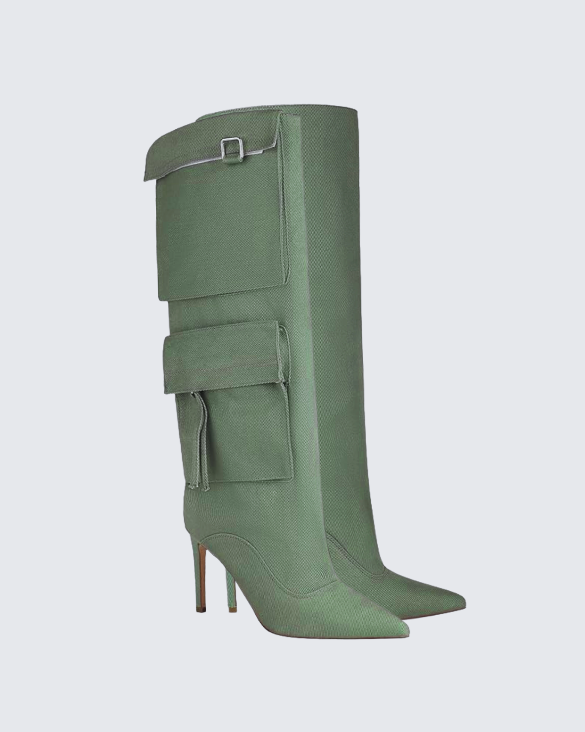 Carmella – Pointed toe – Knee-high denim boots-15133957161333-Mirella Fiore