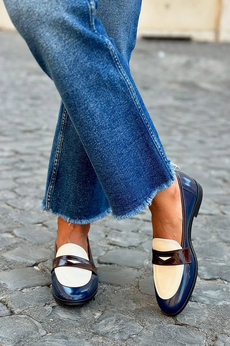 Carmen - Elegant Two-Tone Loafer-15551043305845-Mirella Fiore