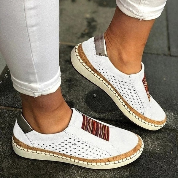Carolyn - Chic Boho Slip-On Sneakers-15543781884277-Mirella Fiore